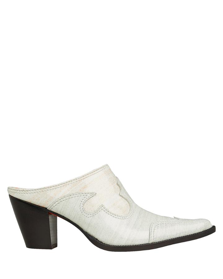 Maryam Nassir Zadeh Romeo Western Mules Ivory 36.5
