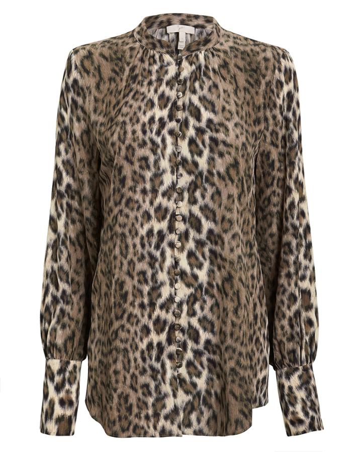Joie Tariana Leopard Blouse Leopard M