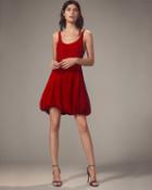 3.1 Phillip Lim Bubble-hem Red Mini Dress Red Zero