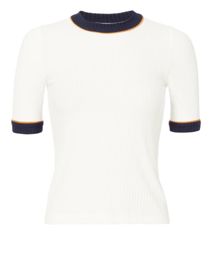 Alc A.l.c. Ringer Ribbed Tee White P