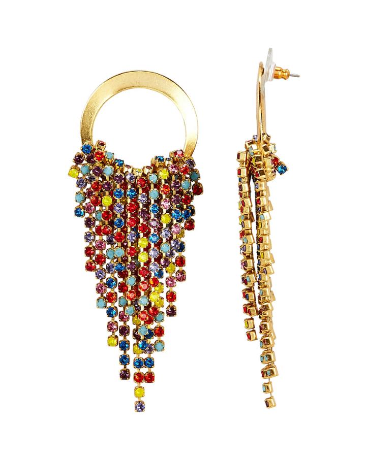 Elizabeth Cole Rowan Rainbow Earrings Rainbow/gold 1size