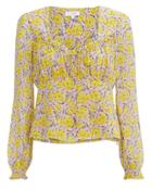 Exclusive For Intermix Intermix Giuliana Printed Top Yellow/floral 2