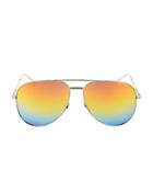 Saint Laurent Rainbow Classic Aviator Sunglasses
