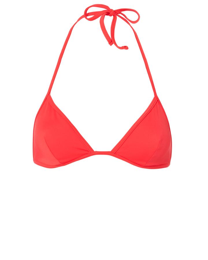 Solid & Striped Wendy Red Triangle Bikini Top Red P
