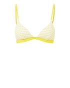 Onia Danni Gingham Bikini Top Yellow S
