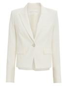 Veronica Beard Danielle Single Button Dickey Blazer Ivory Zero
