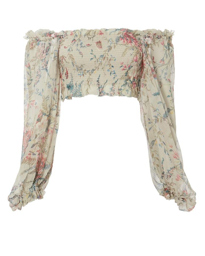 Zimmermann Bayou Crop Top Multi Zero