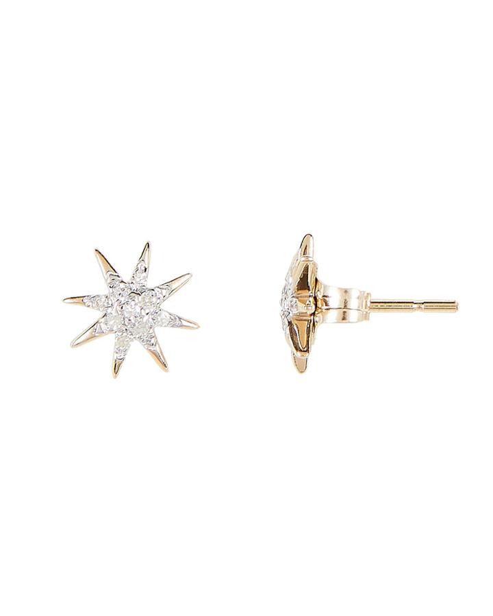 Adina Reyter Pav Starburst Studs Gold 1size