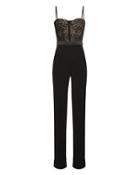 Jonathan Simkhai Bustier Lace Jumpsuit Black 2