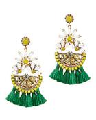 Elizabeth Cole Daisy Lemon Earrings