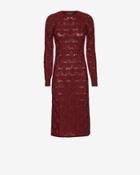 Thakoon Crochet Knit Dress: Burgundy