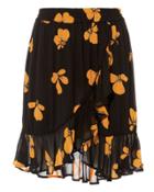 Ganni Fairfax Ruffle Mini Skirt Multi 34