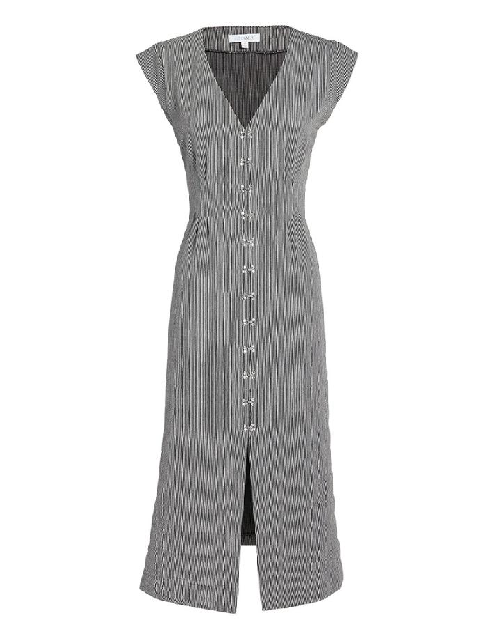 Exclusive For Intermix Intermix Audrey Midi Dress Black Zero