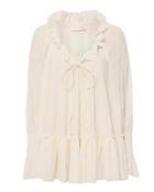 See By Chlo Ruffle Trim Gauze Blouse
