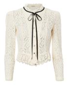 Torn Ronny Kobo Dierdre Lace Blouse Ivory P
