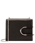 Mugler Horseshoe Detail Leather Shoulder Bag