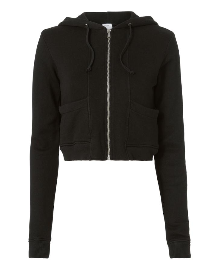 Re/done The Little Hoodie Black S