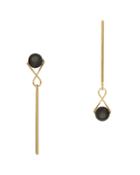 Jardin Jewelry Jardin Mismatched Orb Drop Earrings Gold 1size
