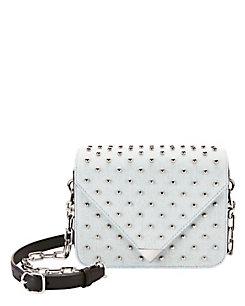Alexander Wang Prisma Studded Denim Envelope Crossbody