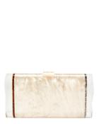 Edie Parker Lara Ice Ends Box Clutch Blush/nude 1size
