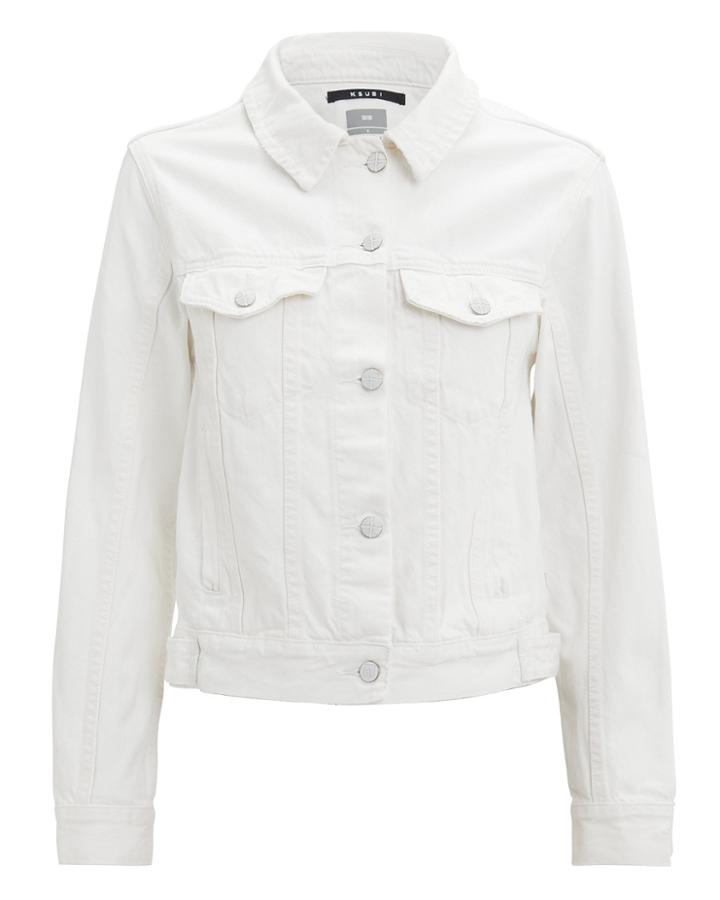Ksubi Classic Powder White Denim Jacket White Denim L