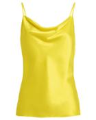 L'agence Kay Silk Cowl Neck Camisole Bright Yellow M