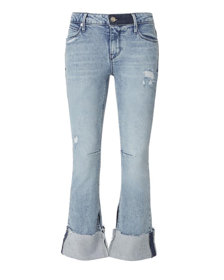 Rta Duchess Cuffed Flare Jeans Denim 24