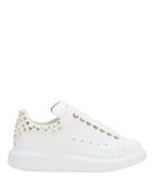 Alexander Mcqueen Stud Detail Low-top Sneakers White 37