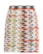 Missoni Open Knit Mini Skirt Khaki/zigzag 40