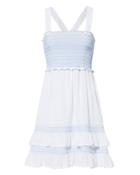 Kisuii Ariel Smocked Dress White S