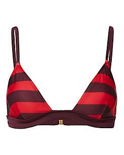 Solid & Striped Solid &amp; Striped Morgan Bordeaux Stripe Bikini Top