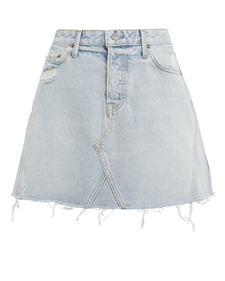 Grlfrnd Eva Light Blue Denim Skirt Light Blue Denim 24