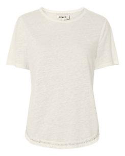 Derek Lam 10 Crosby Fringe Hem Tee