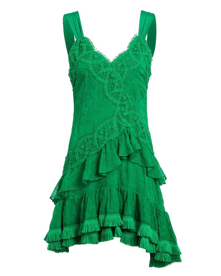 Alexis Lakshmi Mini Dress Kelly Green M