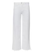 L'agence Danica Wide Leg Cropped Jeans White 25