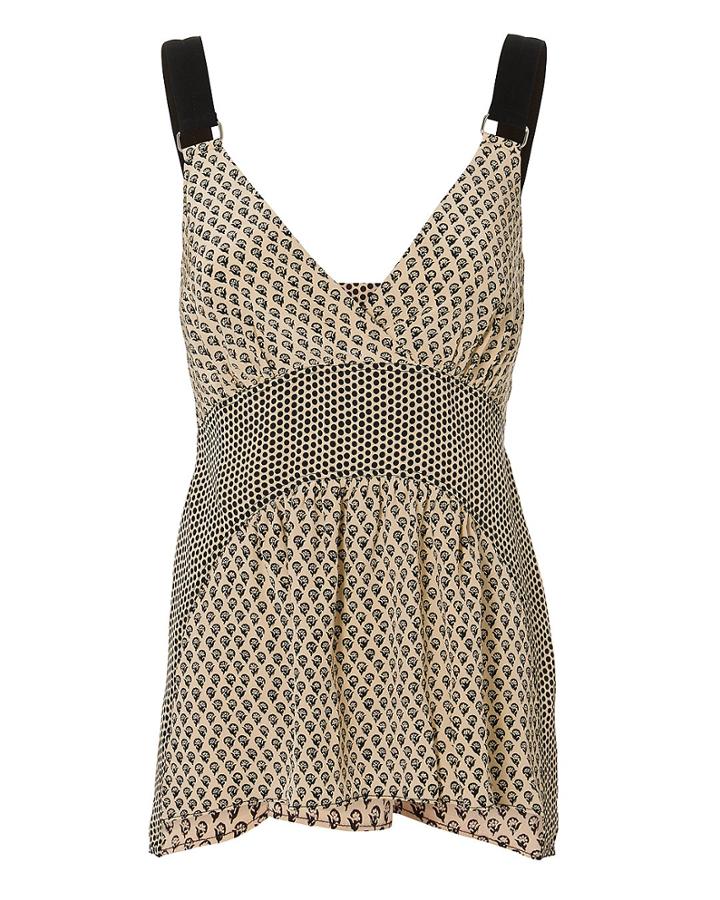 Proenza Schouler Printed Crepe De Chine Cami Top Multi 2