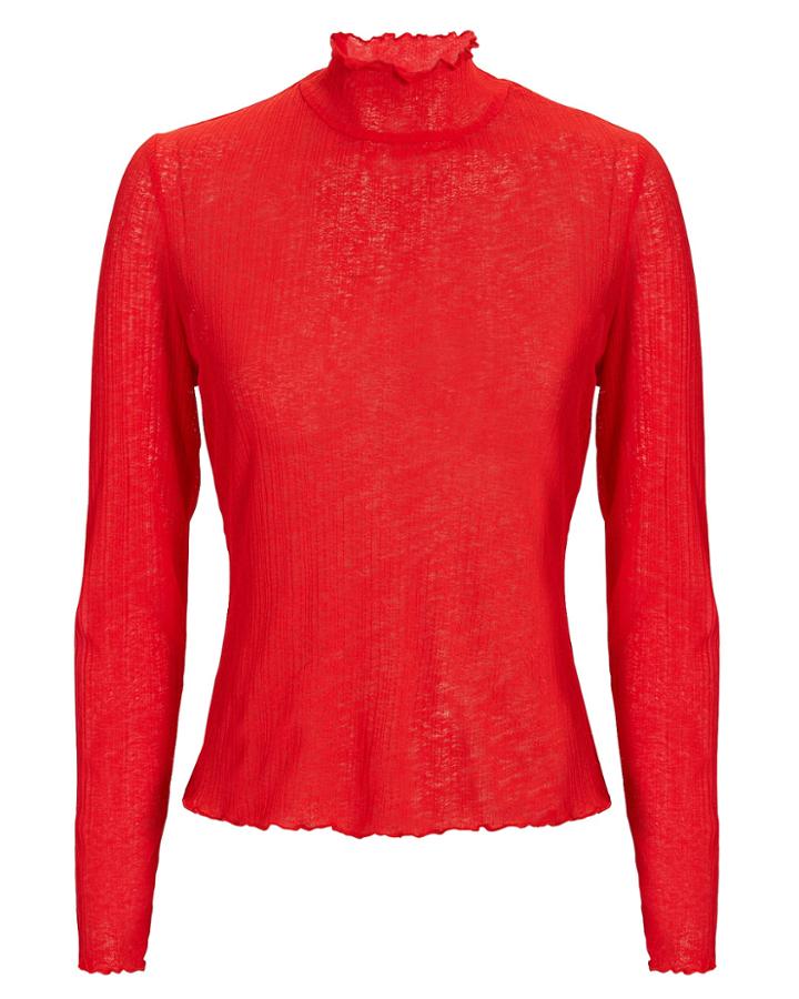 The East Order Effie Knit Top Red P