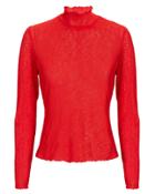 The East Order Effie Knit Top Red P