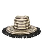Yestadt Millinery Somba Raffia Fringe Hat
