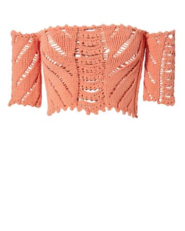 Torn Ronny Kobo Catya Crop Top Pink S