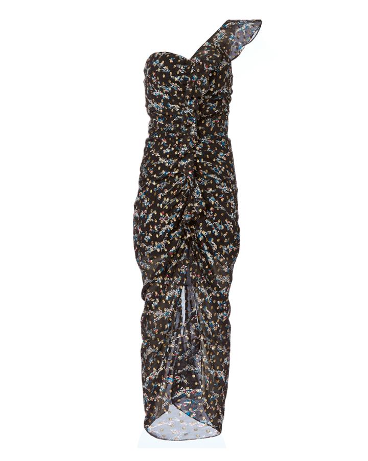 Veronica Beard Ruffian Ruched Dress Pri-abstract 4