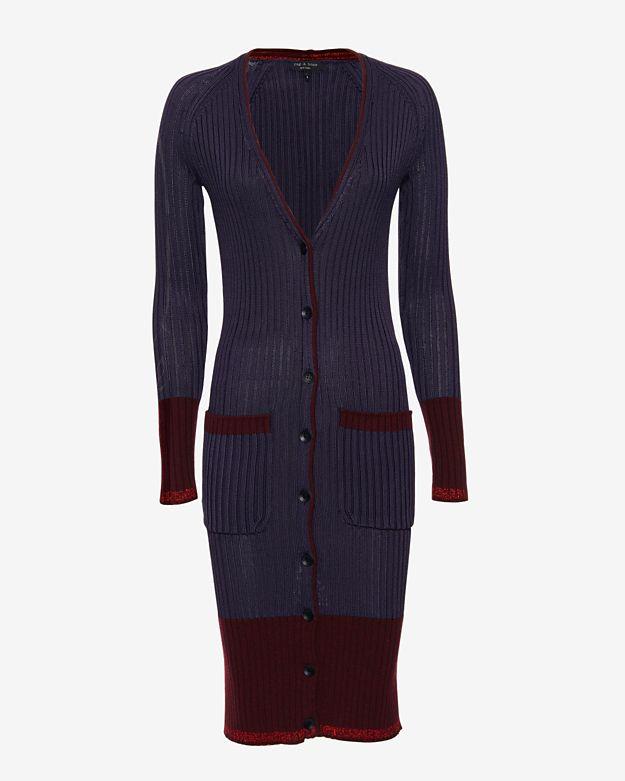 Rag & Bone Kristin Ribbed Long Cardigan