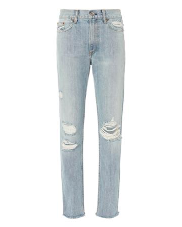 Rag And Bone Rag & Bone/jean Marilyn High-rise Straight Jeans Denim-lt 3 26