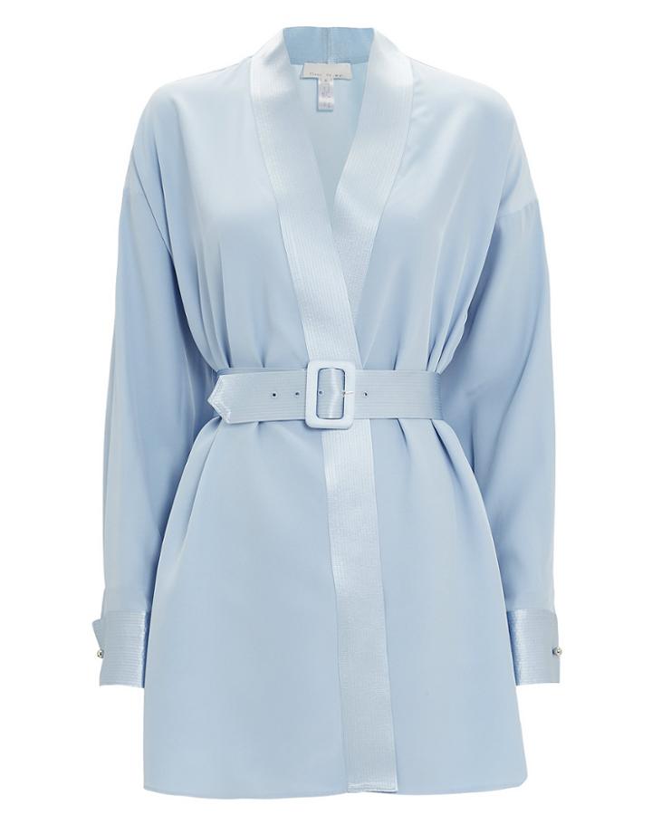 Fleur Du Mal Cufflink Mini Dress Ice Blue L