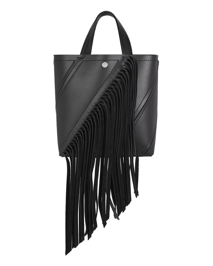 Proenza Schouler Hex Fringe Small Tote Black 1size