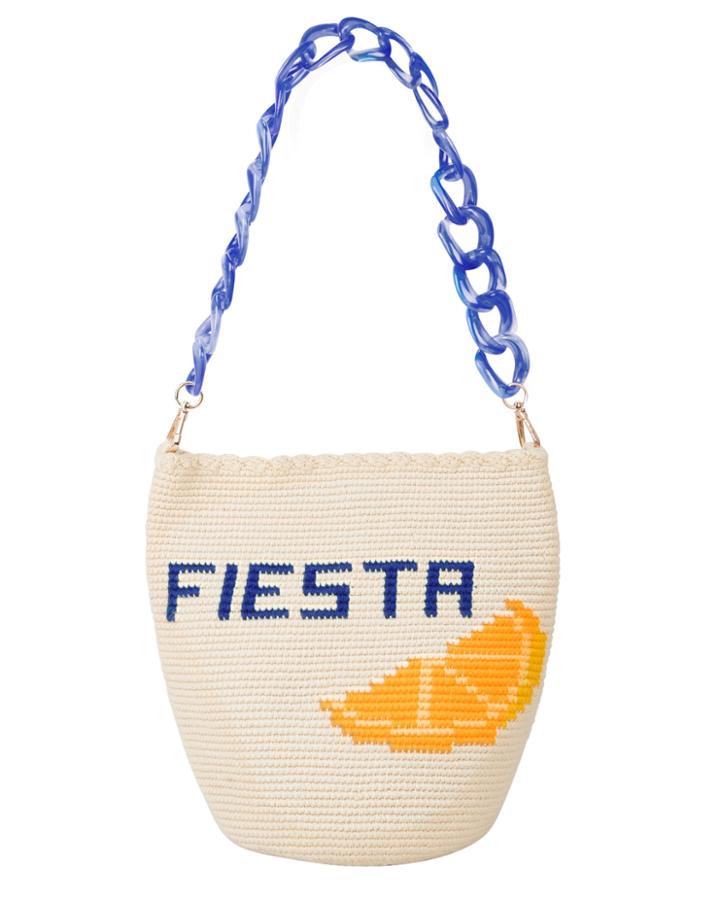 Soraya Hennessy Woven Siesta Shoulder Bag Beige/yellow/blue 1size