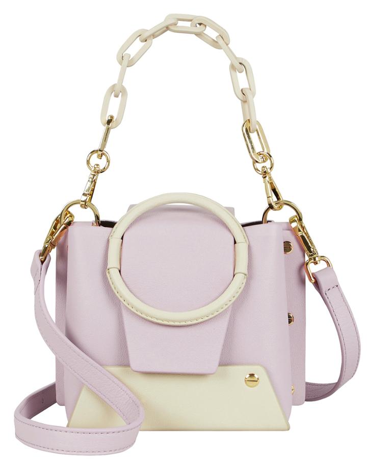 Yuzefi Delila Lilac Two-tone Chain Bag Lilac/ivory 1size