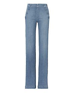 Frame Le Capri Button Flare Jeans