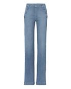 Frame Le Capri Button Flare Jeans