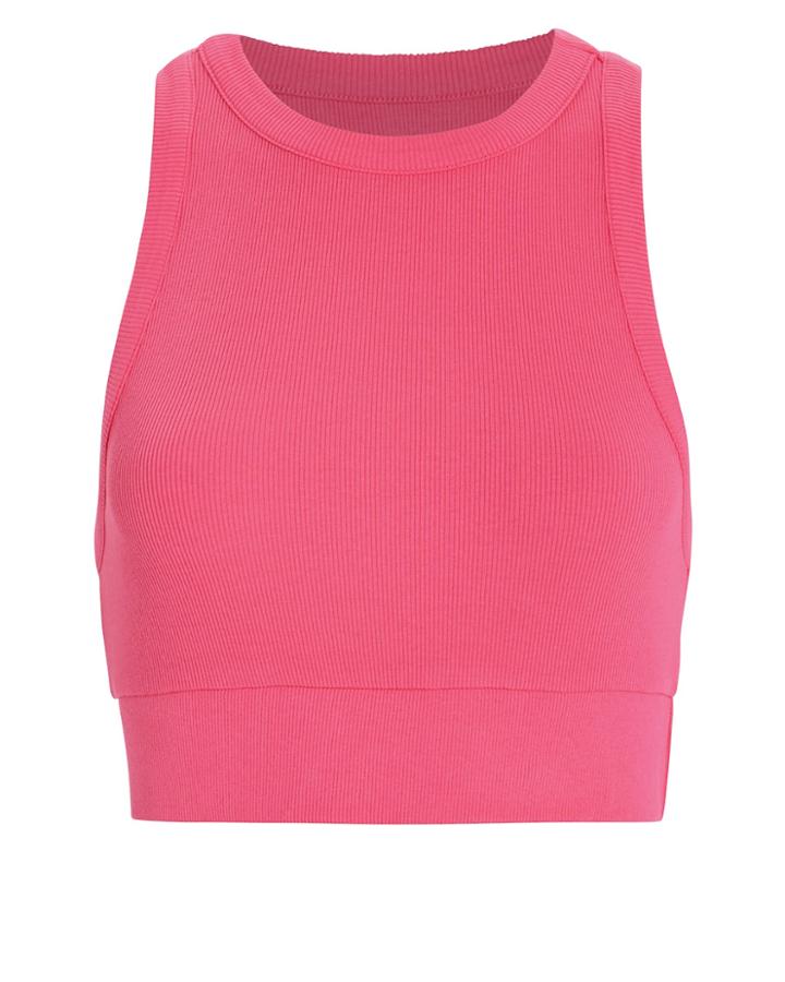 Nsf Alicia Ribbed Crop Tank Pink P